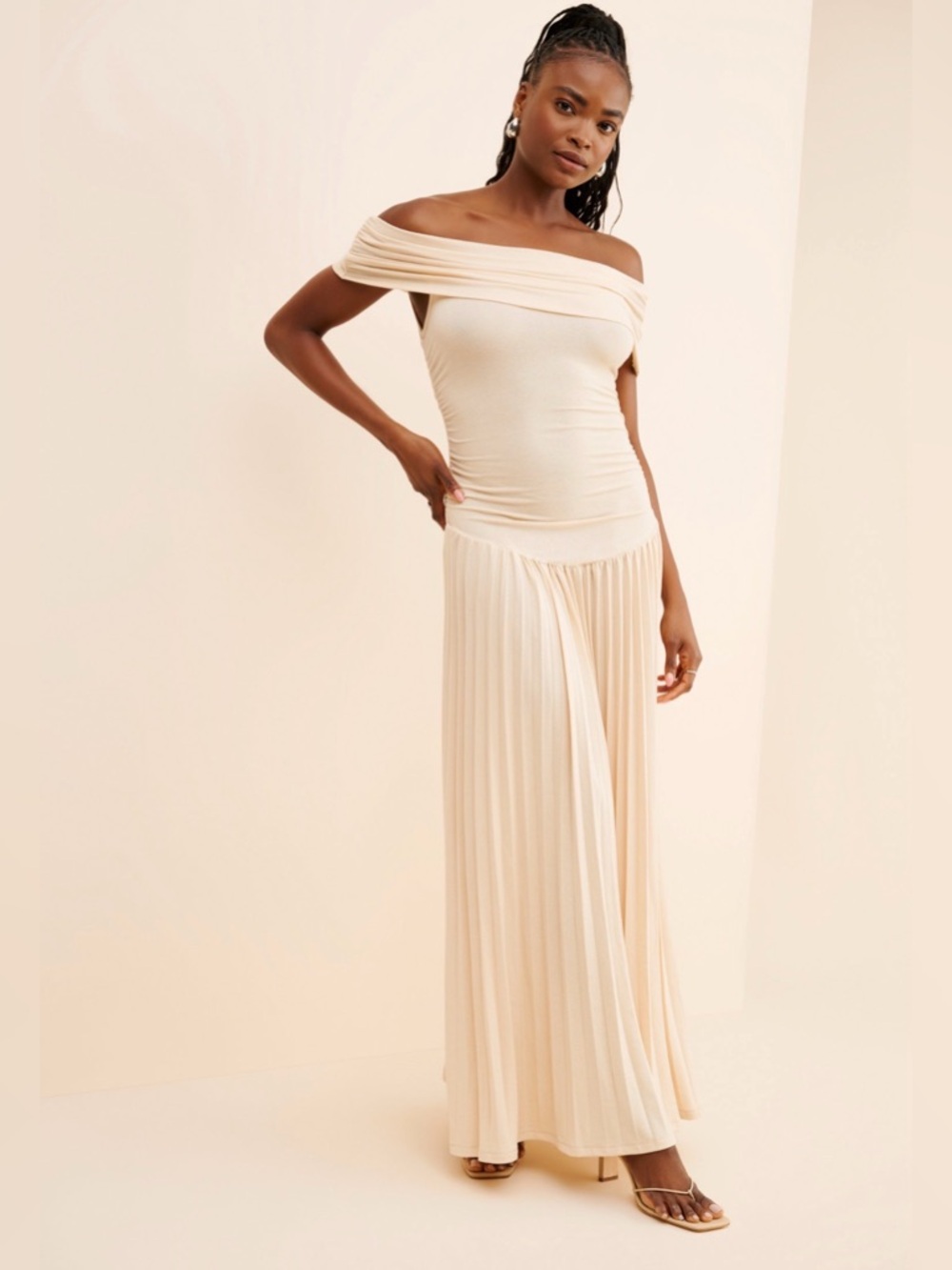 Lioness Field of Dreams Dress Beige